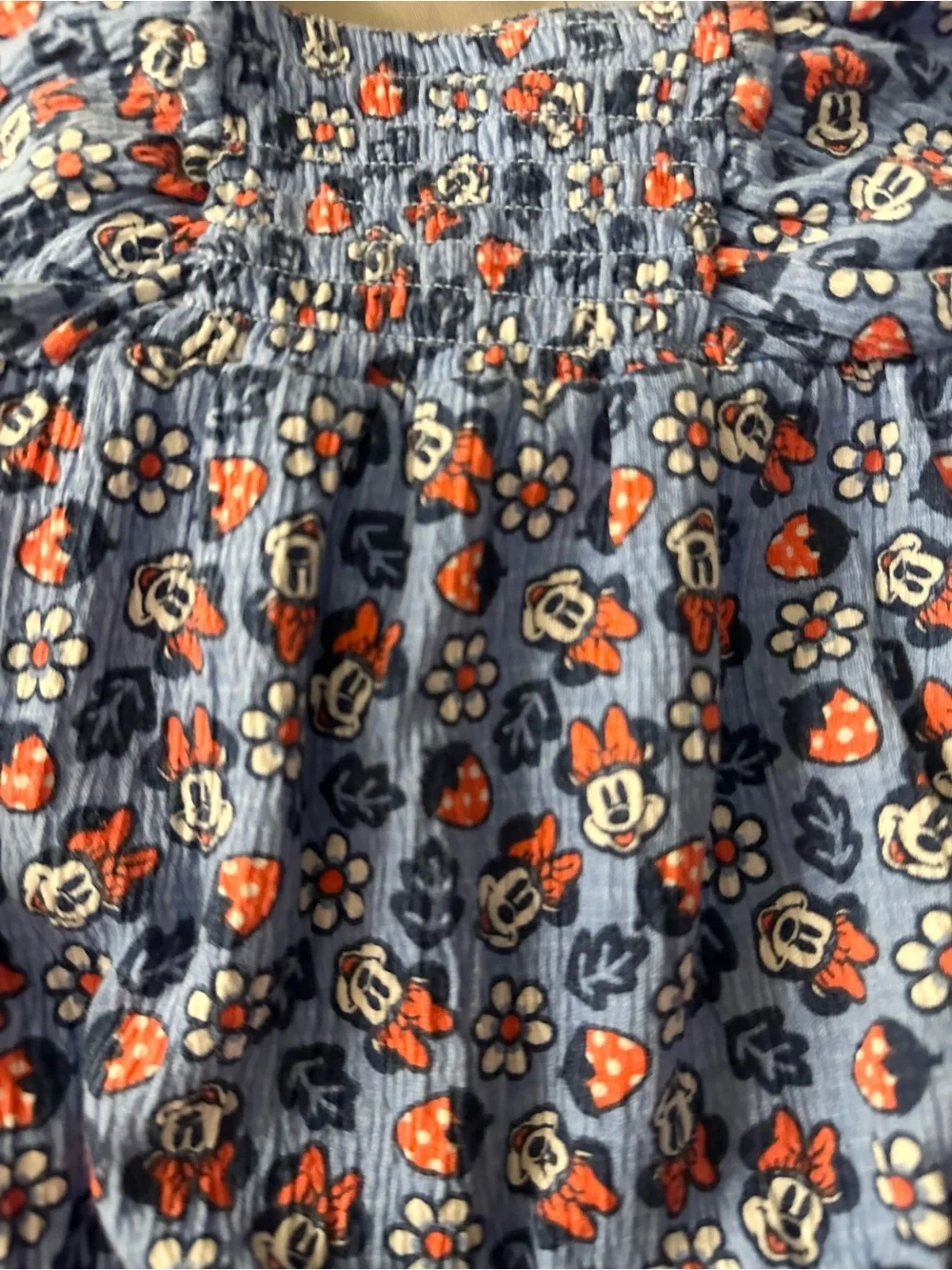 Disney Blue Floral Minnie One-Piece
